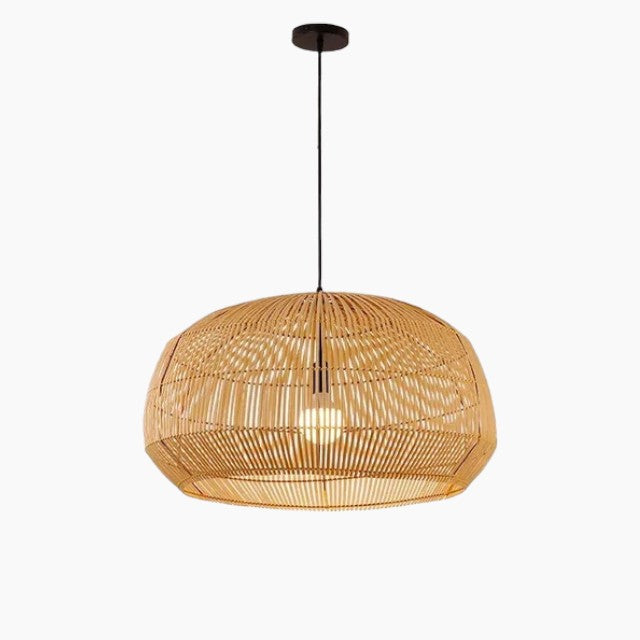 Vendin | Suspension en rotin – style contemporain – ampoule LED compatible