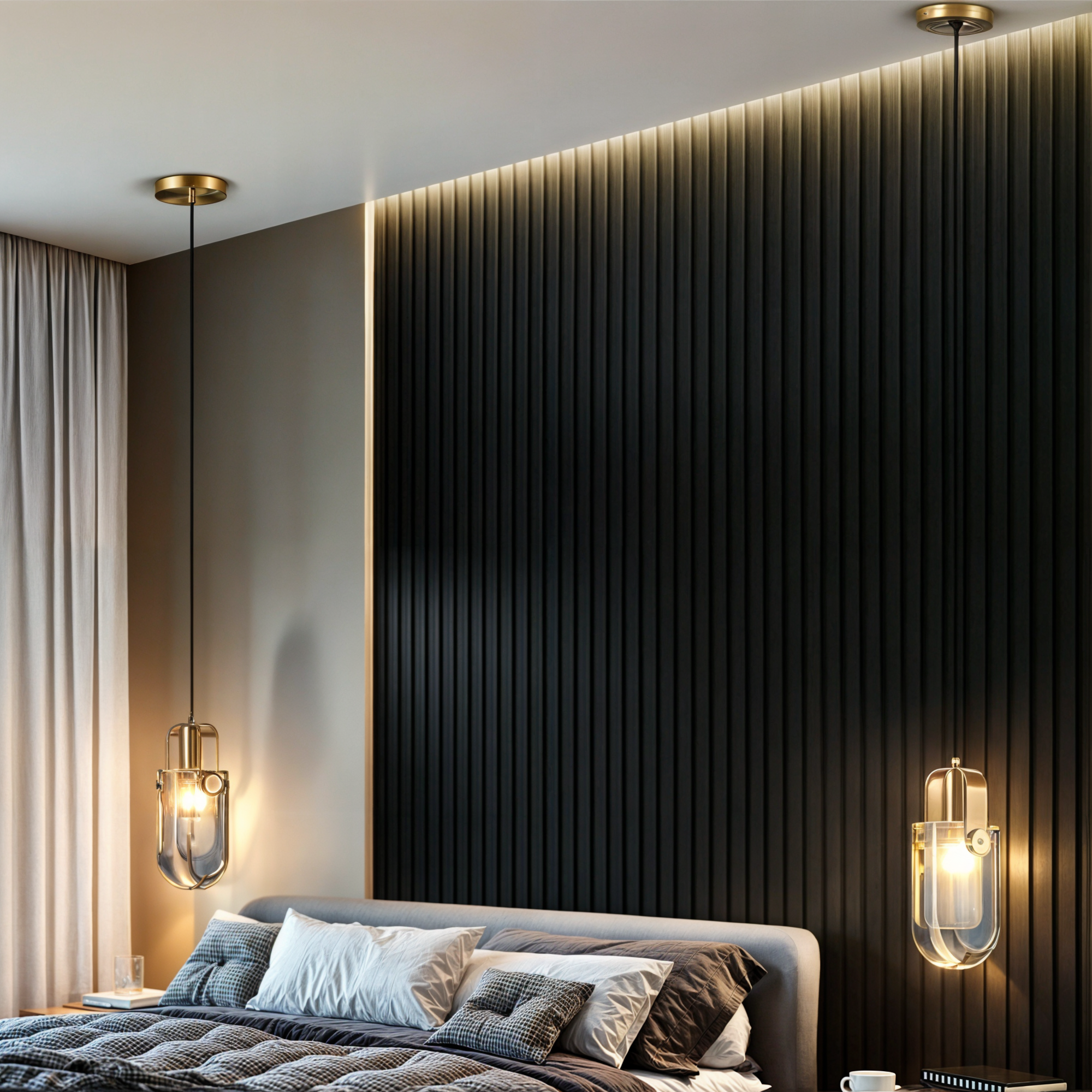 Maison Berg | Suspension moderne en or ovale – cristaux, cuivre & verre – 3 couleurs de lumière