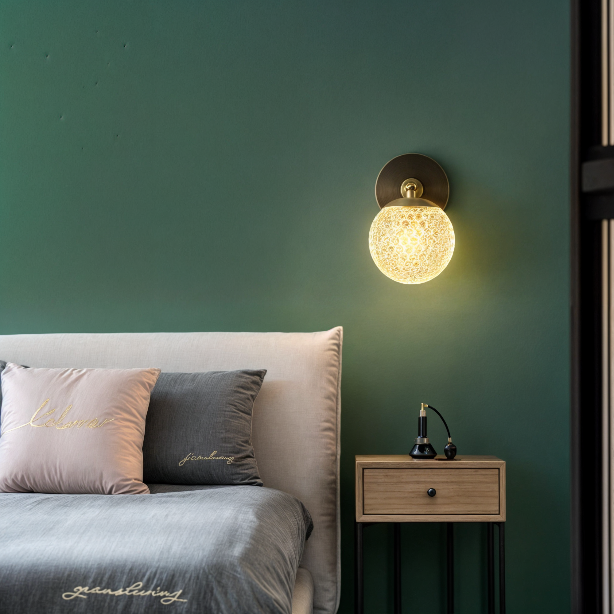 Lumi Blå | Applique murale moderne en cuivre – lumière chaude/froide – certifiée RoHS