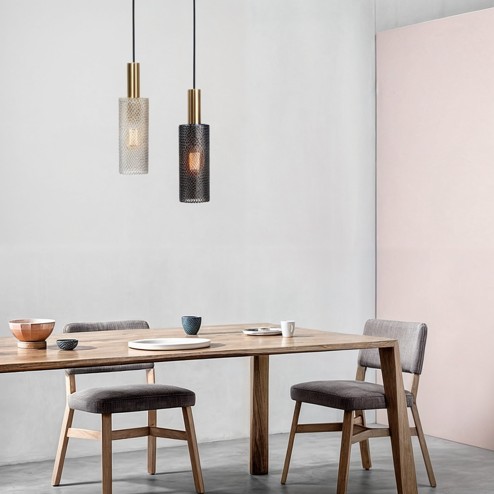 Douce Skon | Suspension élégante en métal – câble réglable – E27 LED