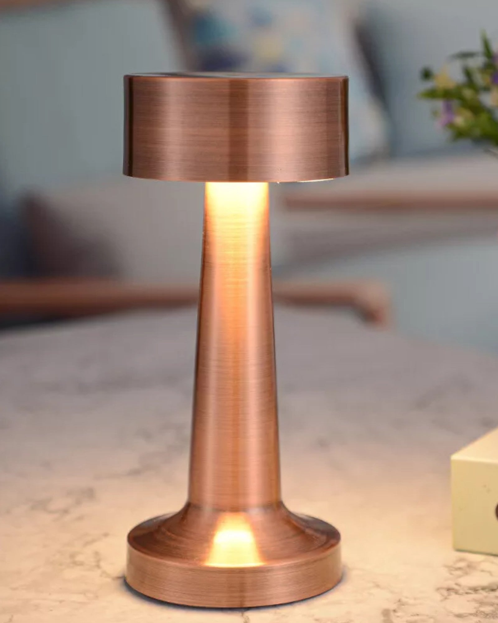 Lyslat | Lampe de table LED – Dimmable – Rechargeable – Design moderne – Acier inoxydable