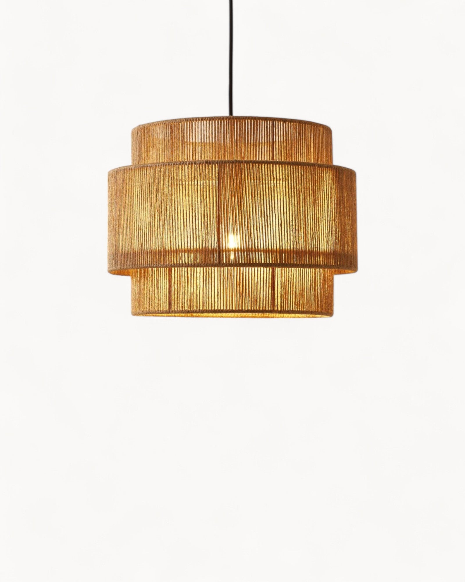 Éclhem | Suspension en jute – design naturel – Ø30 cm, H45 cm