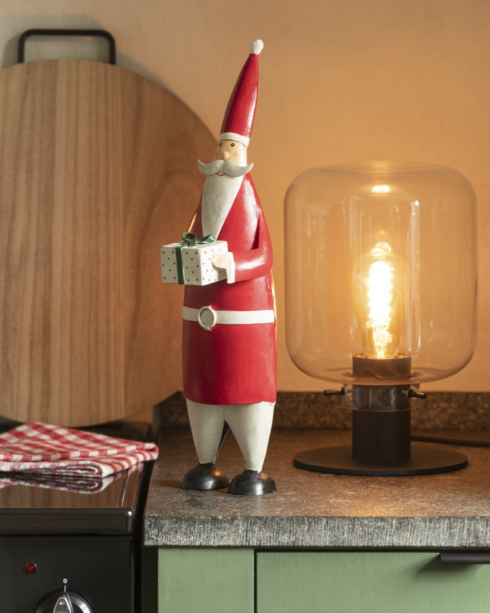 Brueau | Lampe de table en verre et métal – design moderne – élégance intemporelle