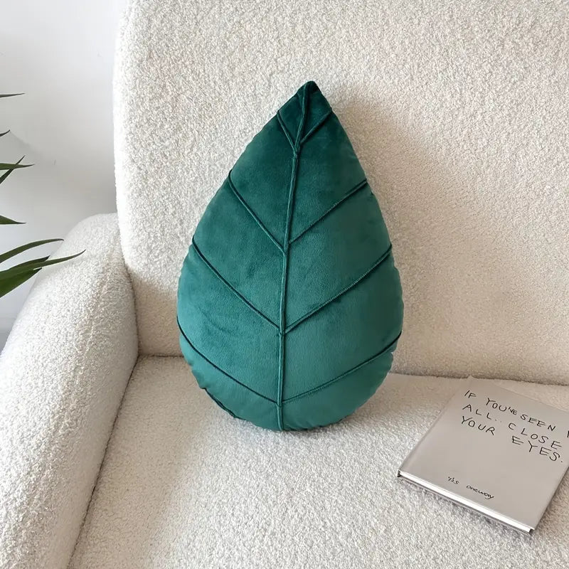 Coussin décoratif en forme de feuille de Verdaine