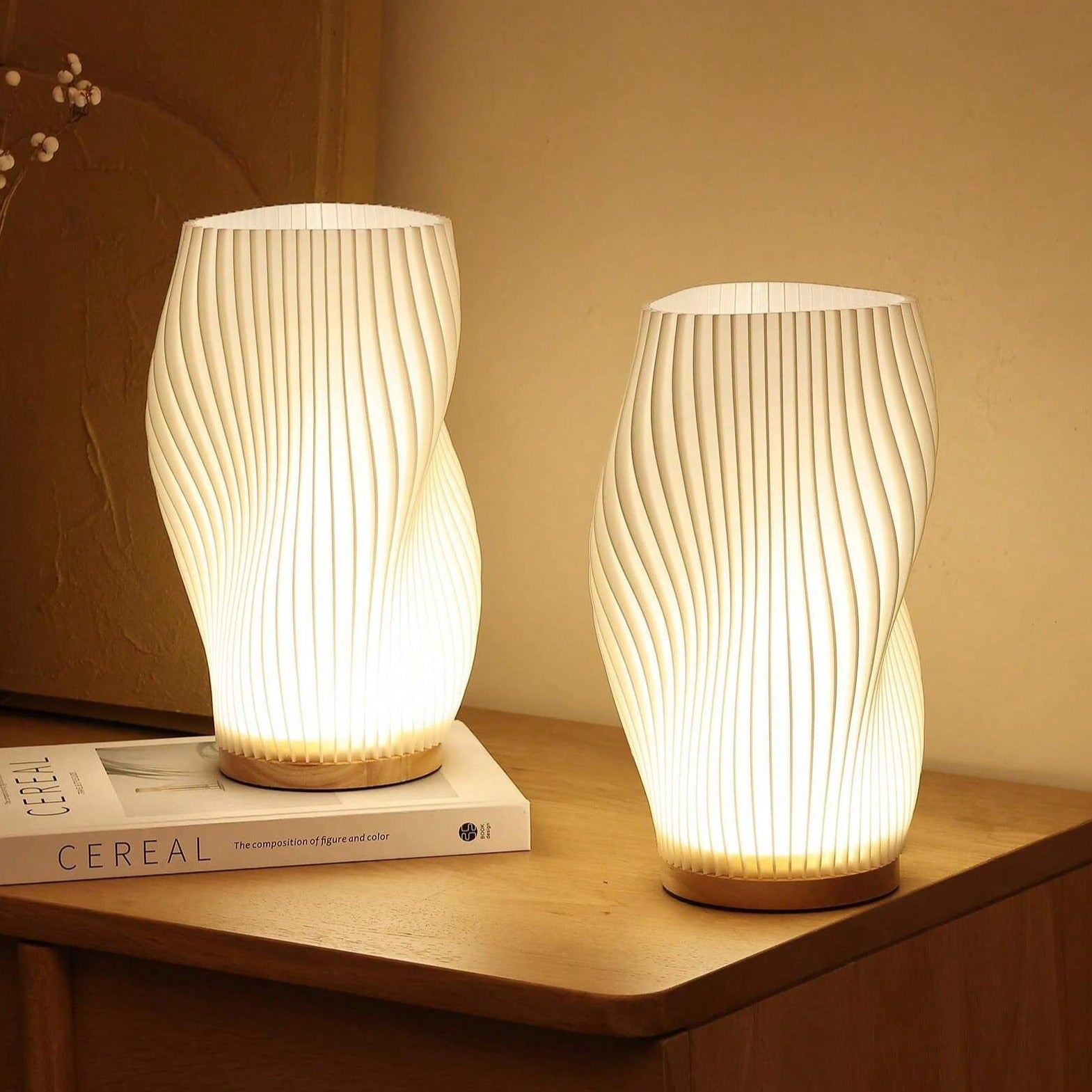 Soleil Vind | Lampe à vagues – design scandinave – ambiance apaisante
