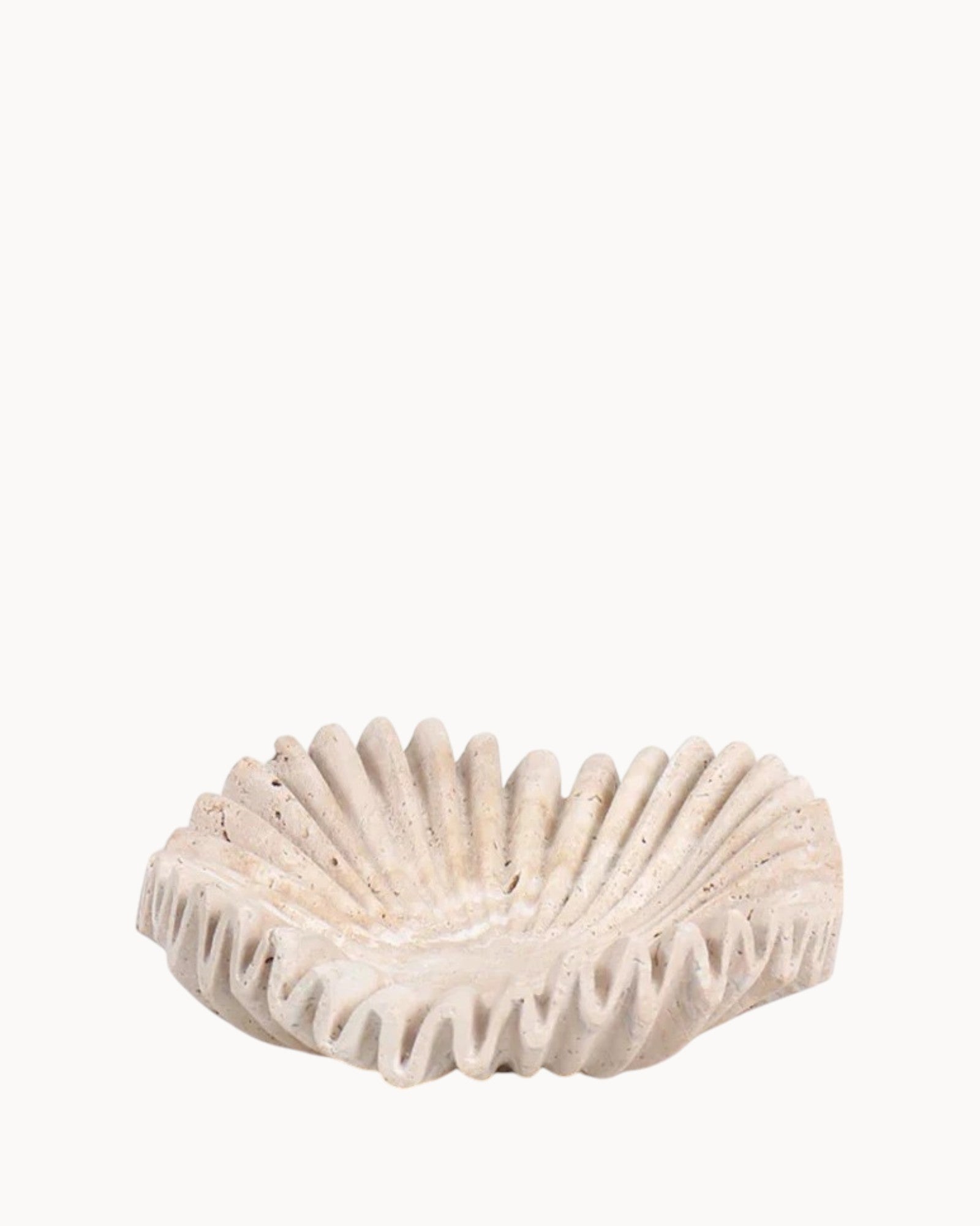 Snöair | Plateau décoratif en marbre – style Wabi-sabi – beige élégant