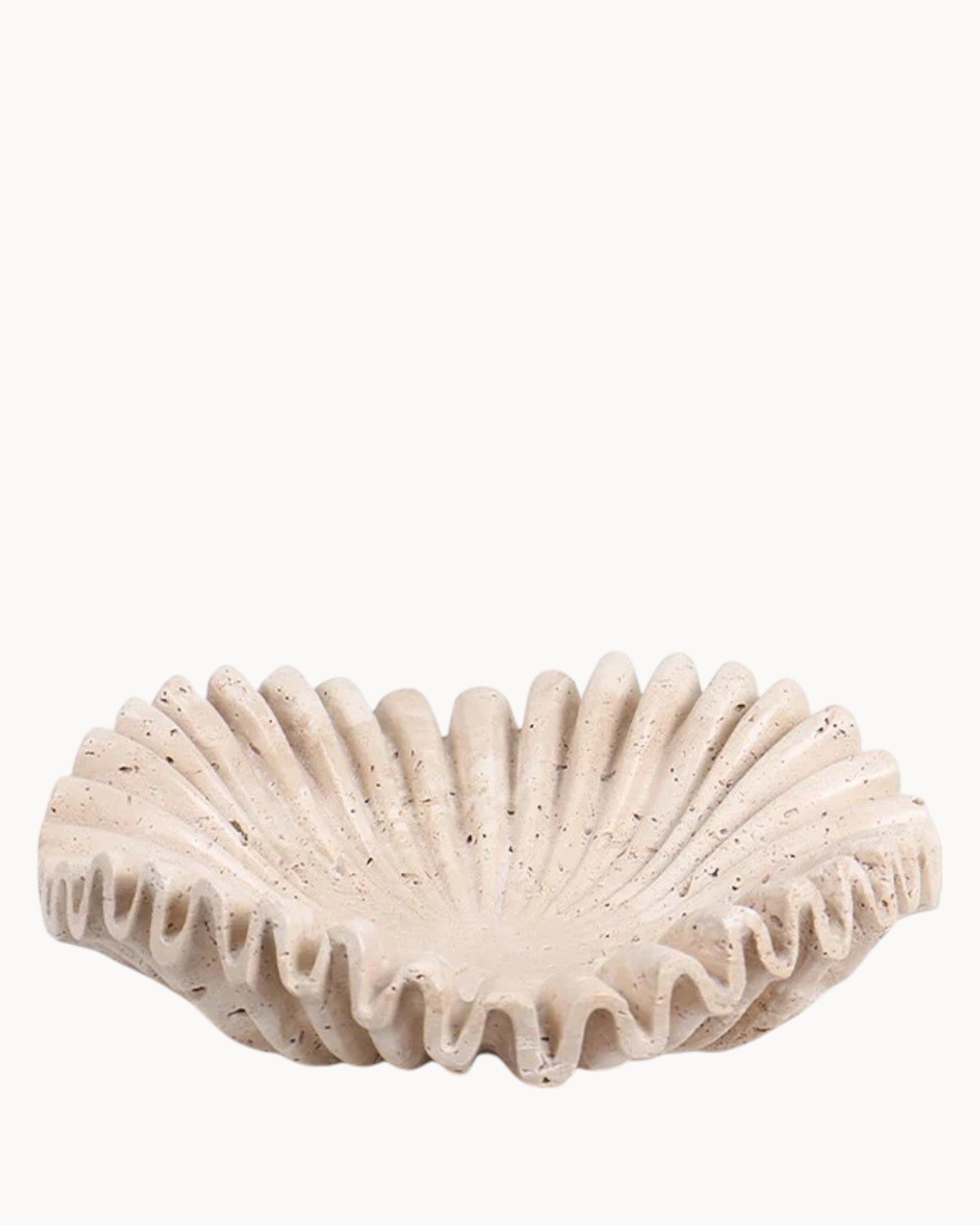 Snöair | Plateau décoratif en marbre – style Wabi-sabi – beige élégant
