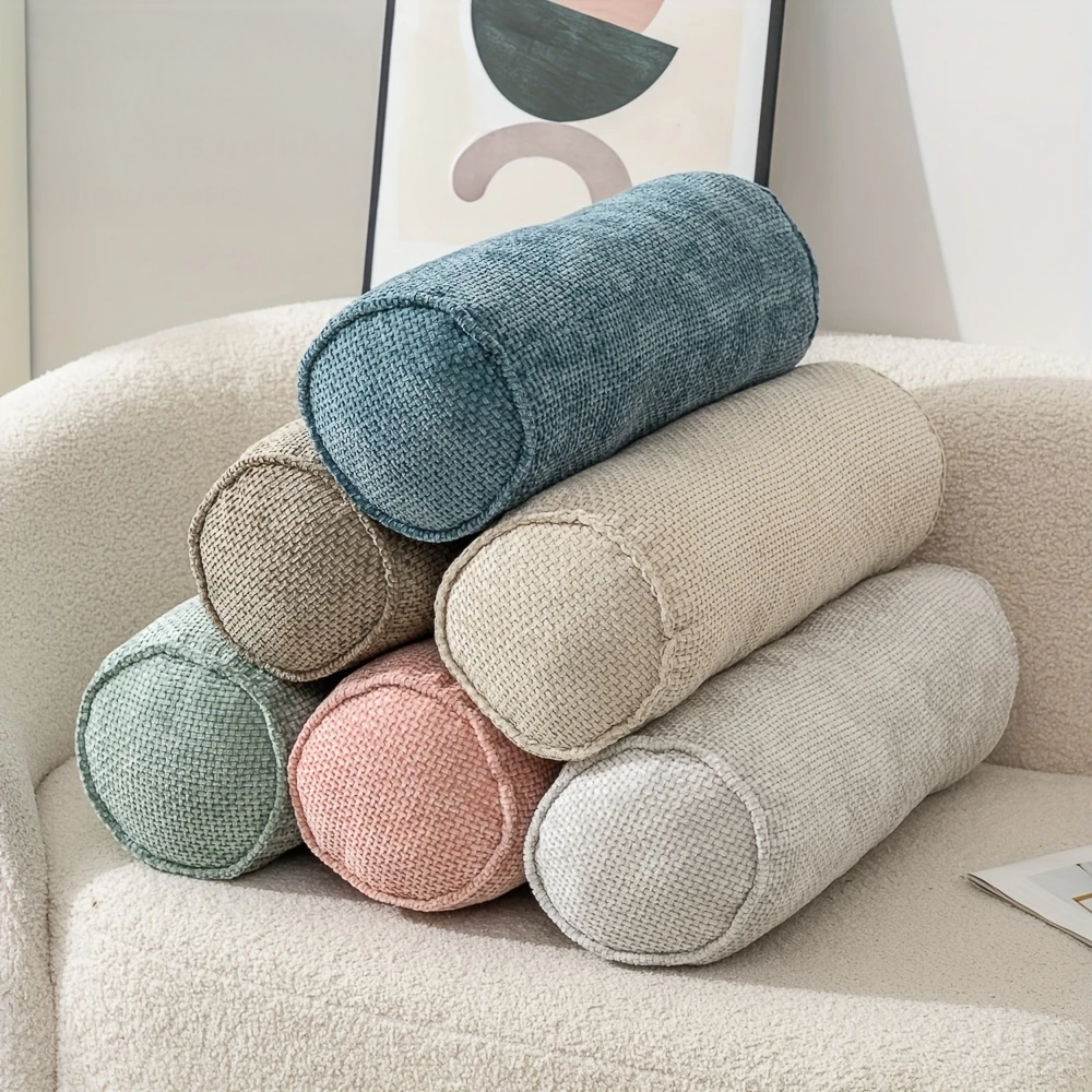 Coussin Roulé en Chenille Harlowe