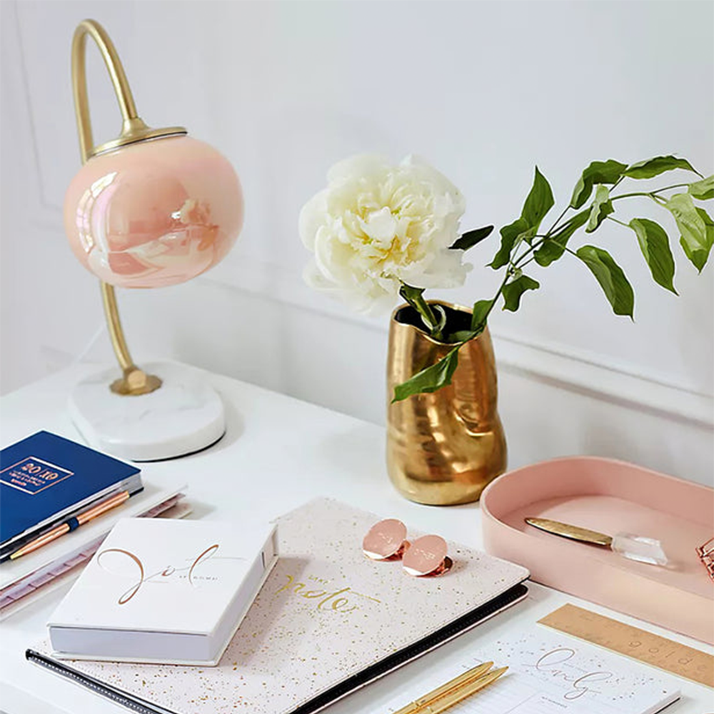 Venlme | Lampe de table moderne – métal et verre – élégance intemporelle