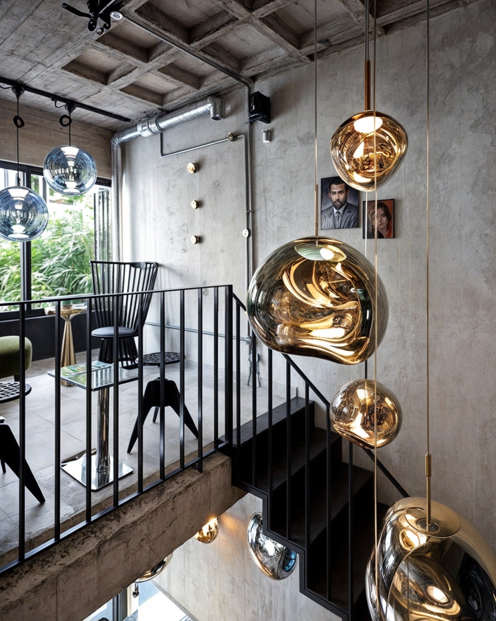 Lys Blå | Suspension LED – Design moderne en acrylique ambre