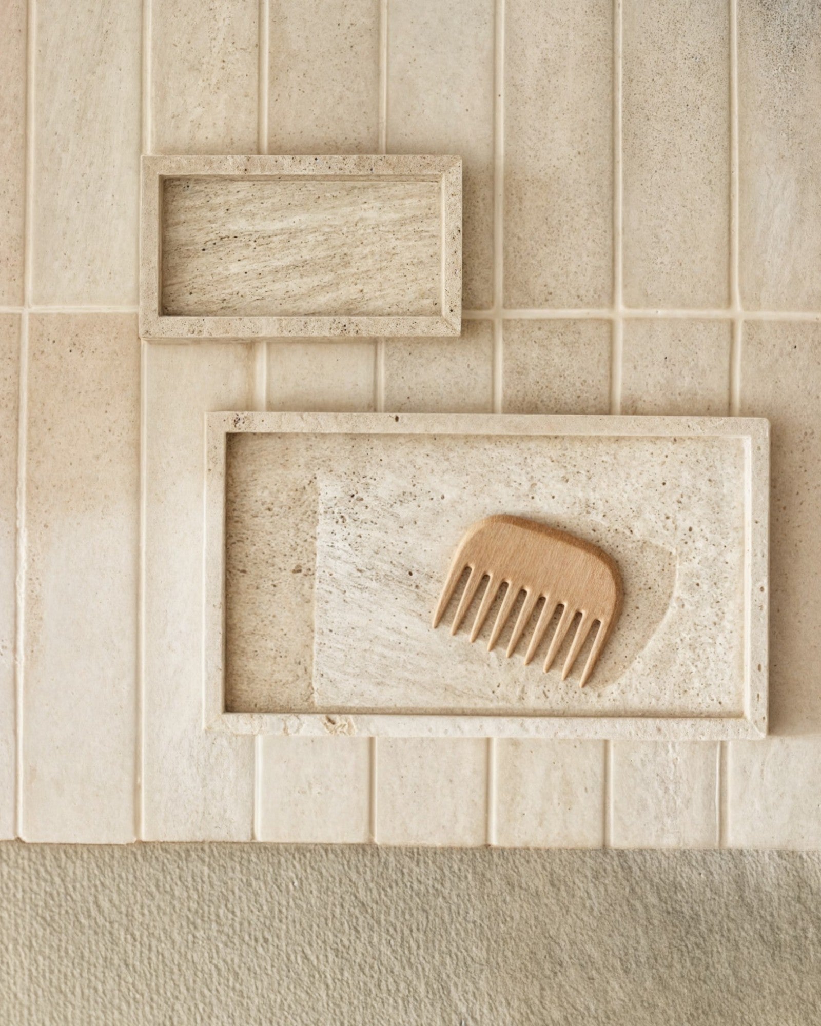 Havsnö | Plateau de salle de bain en marbre – Élégance intemporelle