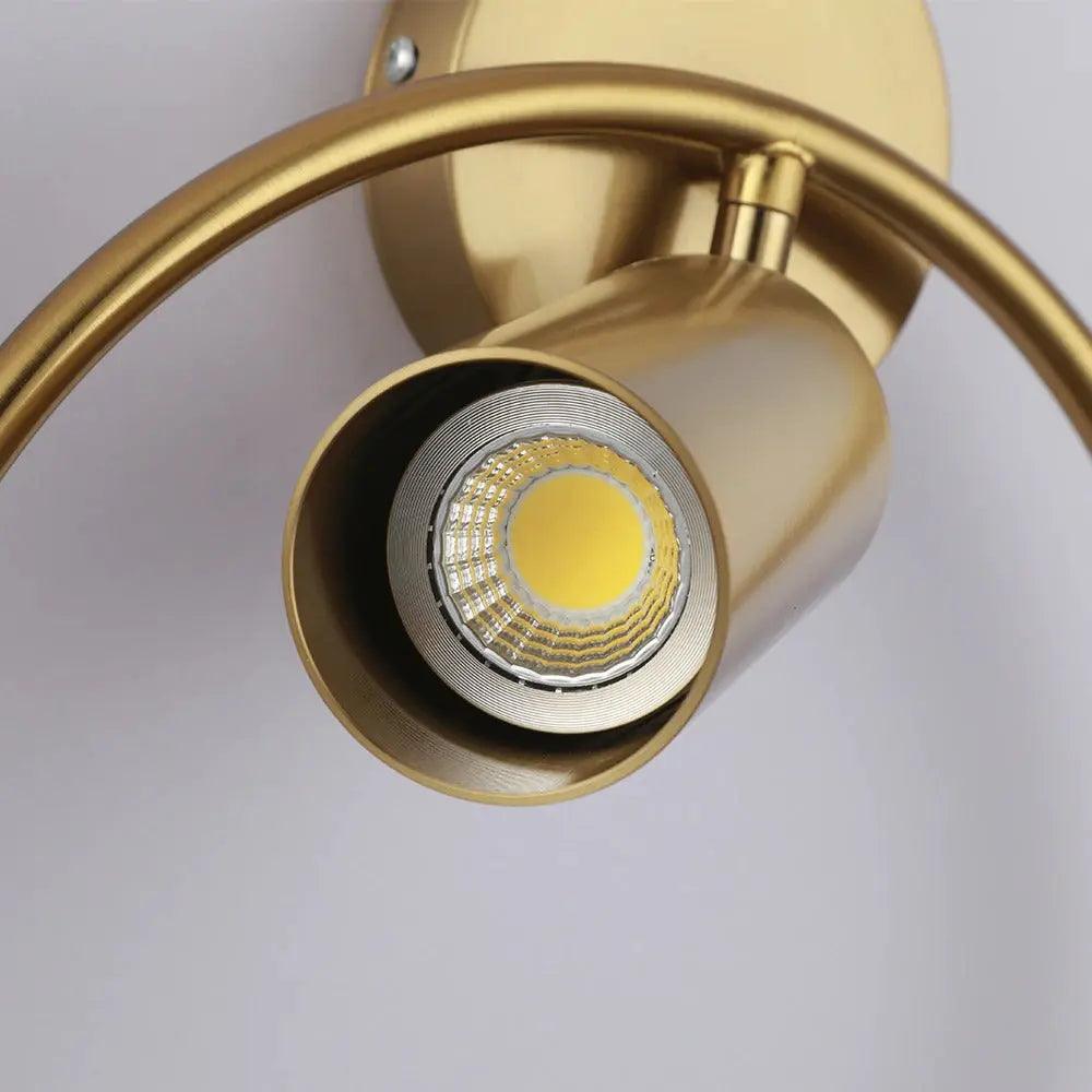 Nuit Ro | Applique murale moderne en fer et verre – lumière LED chaude/naturelle