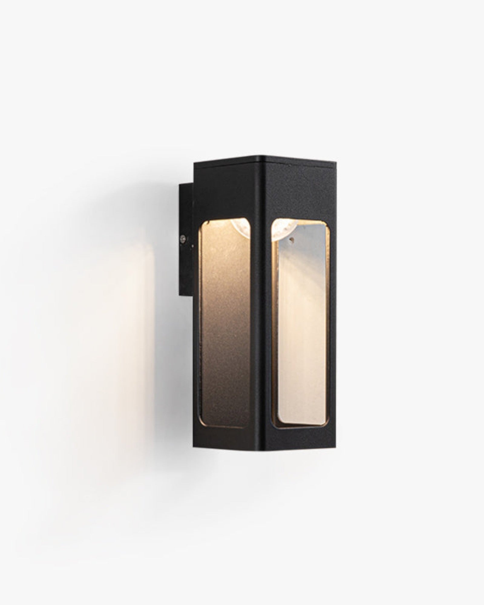 Matin Blå | Applique murale LED – style vintage – métal noir – pour jardin et couloir