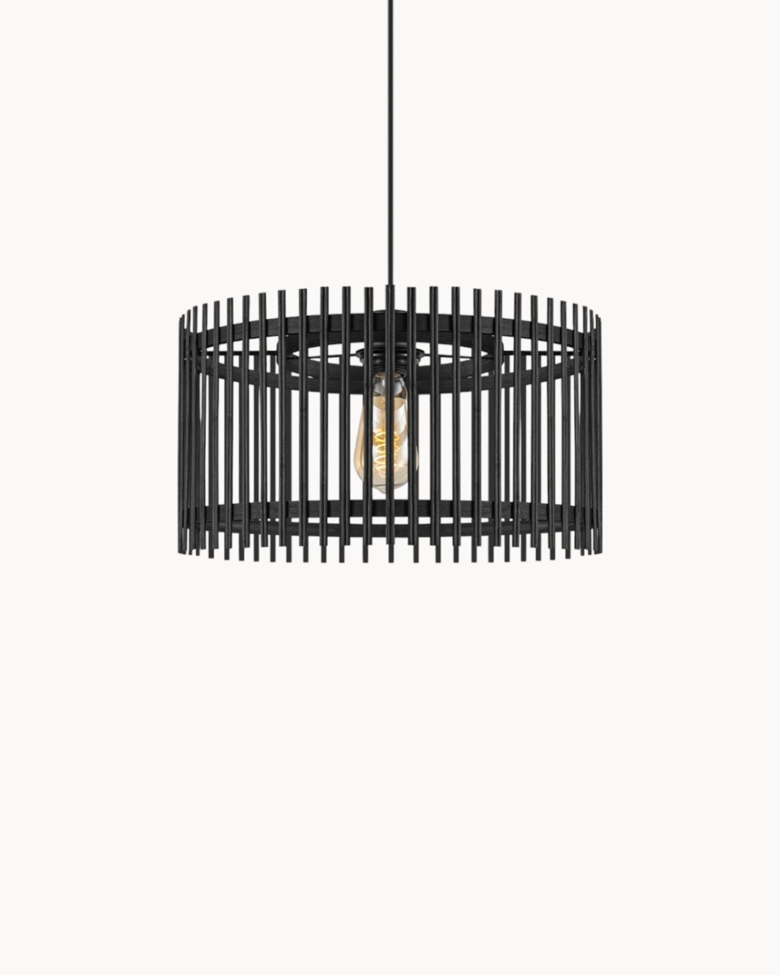 Norisk | Suspension en bambou - Élégance intemporelle - Ø40 x 126 cm---Lumière Nordique | Lampe suspendue en bambou - Design scandinave - Éclairez avec style