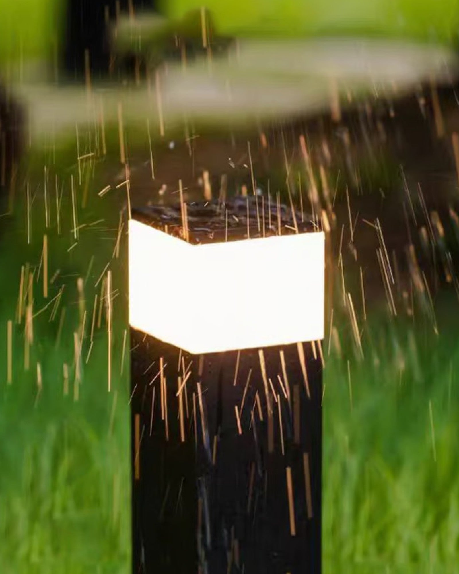 Neige Blå | Lampe extérieure solaire - Rectangulaire - Métal - Lumière chaude - IP65 résistante aux intempéries