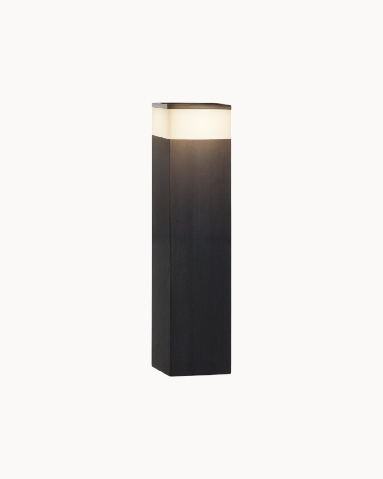 Lyshem | Lampe extérieure rectangulaire en métal – LED lumière chaude – solaire IP65 résistante aux intempéries