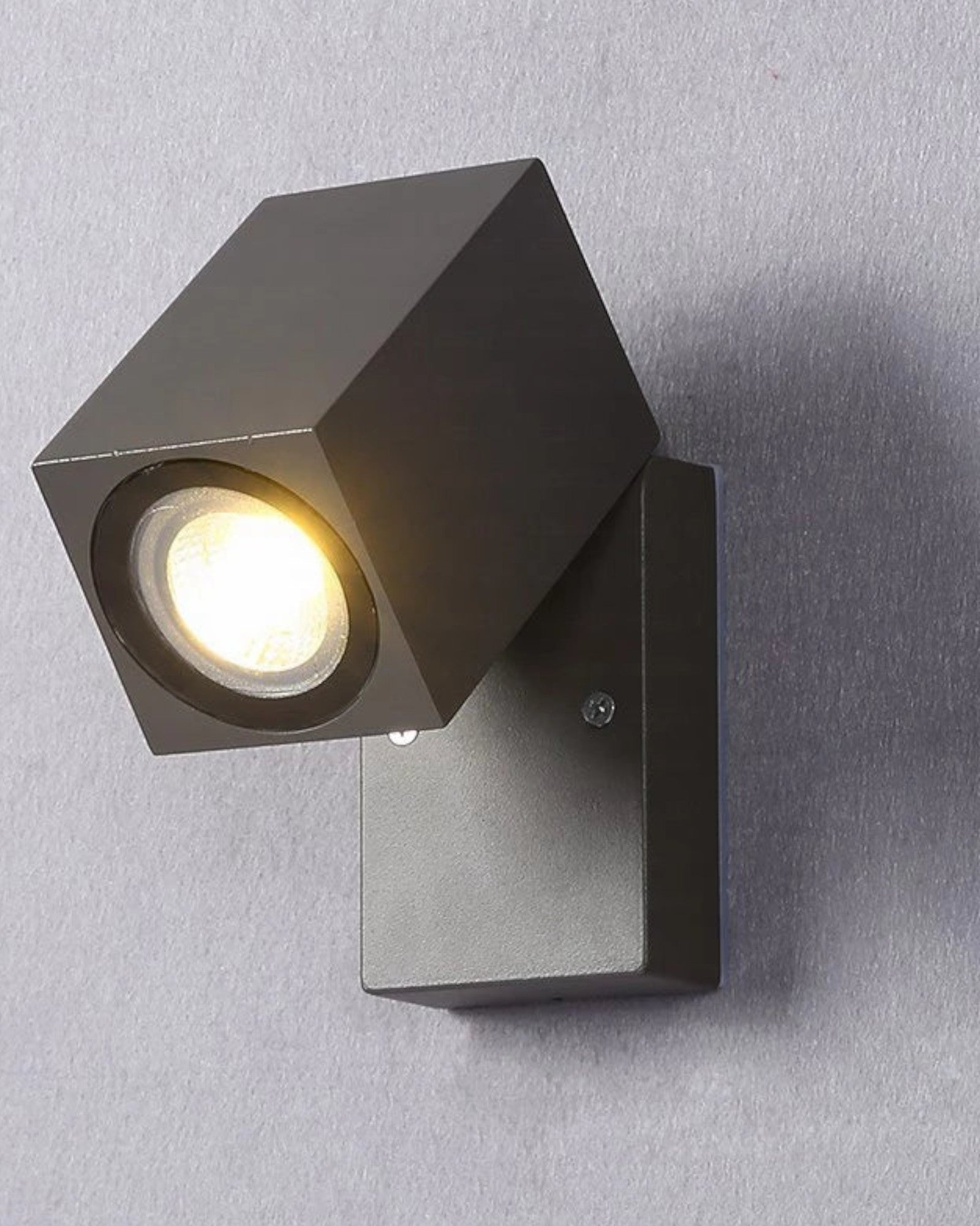 Pur Frisk | Lampe extérieure moderne en métal noir et acrylique – IP65 – idéale pour jardin ou couloir