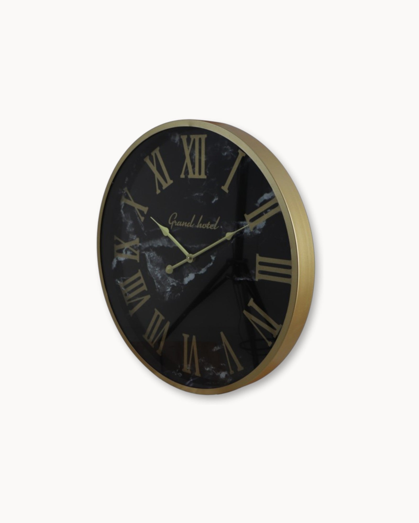 Vinhem | Horloge murale – Design élégant – Ø50 cm – Métal & Marbre