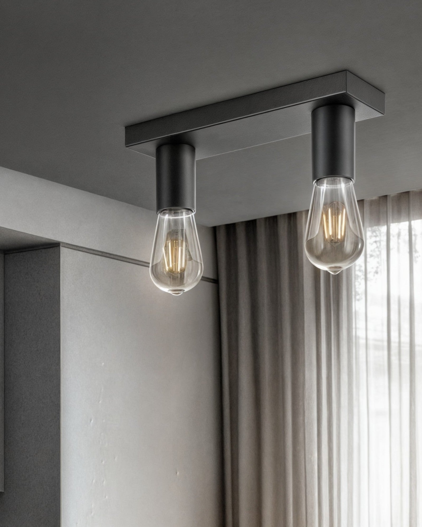 Kuseil | Projecteur LED dimmable – design élégant – noir