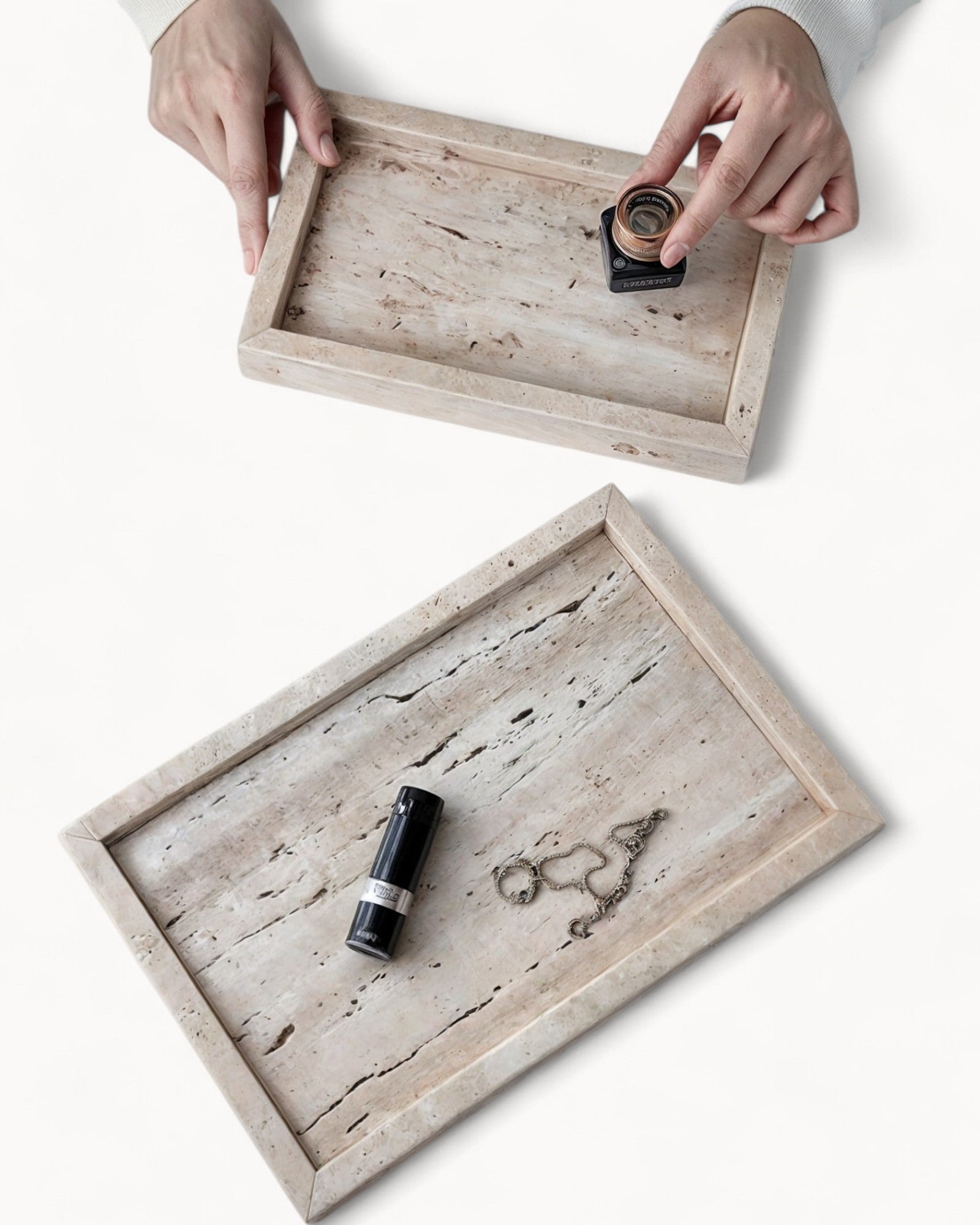 Maison Ljus | Plateau en céramique – Parfums, bougies, bijoux – Élégance raffinée