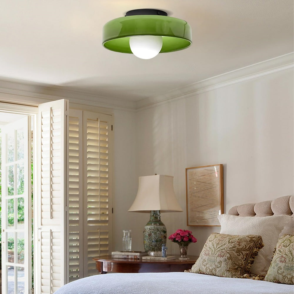 Skohic | Lustre moderne en verre ambre – G9 LED – 25/35cm – Éclairez avec style