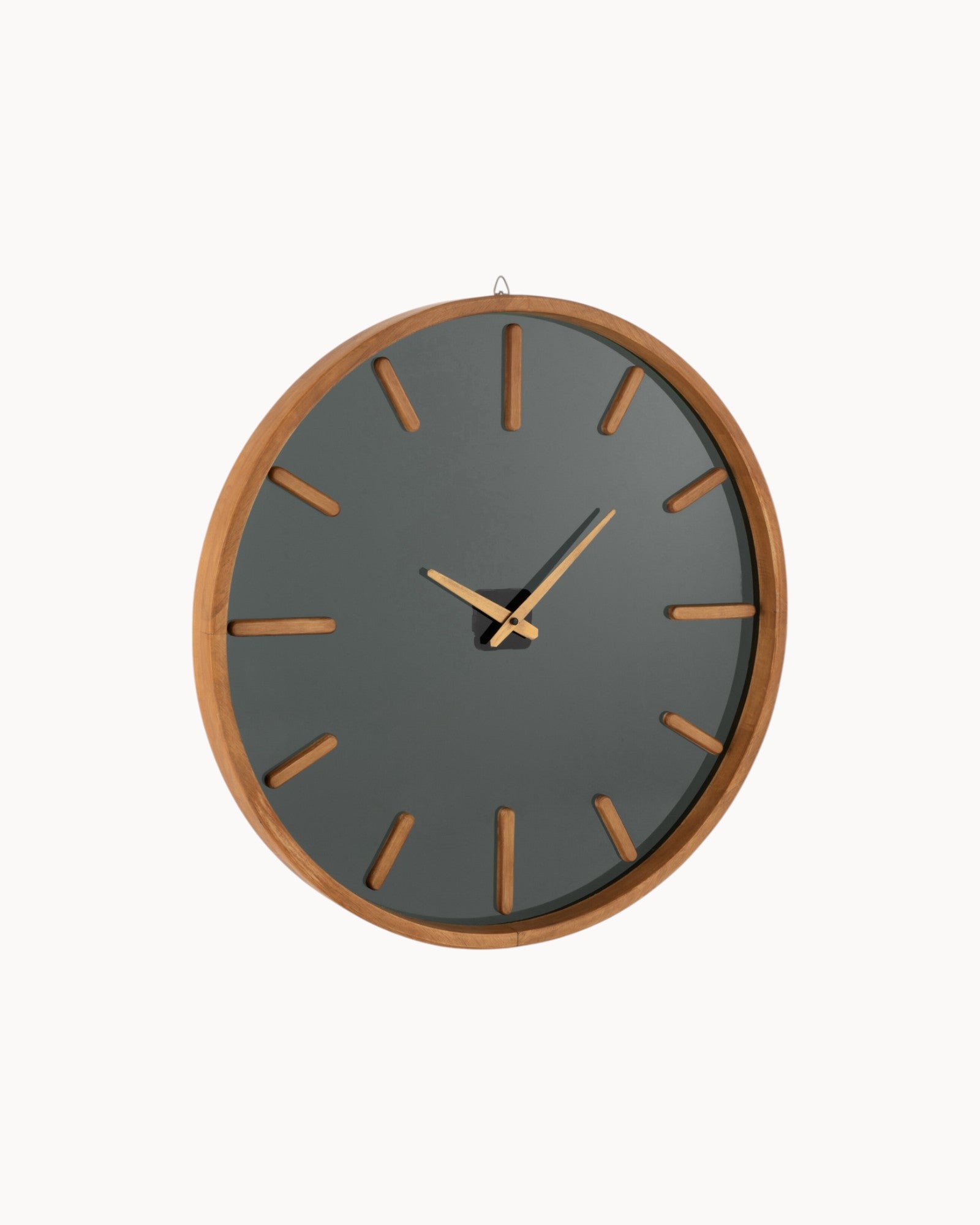 Vent Skog | Horloge murale en bois et verre – Élégance intemporelle – Ø 60 cm
