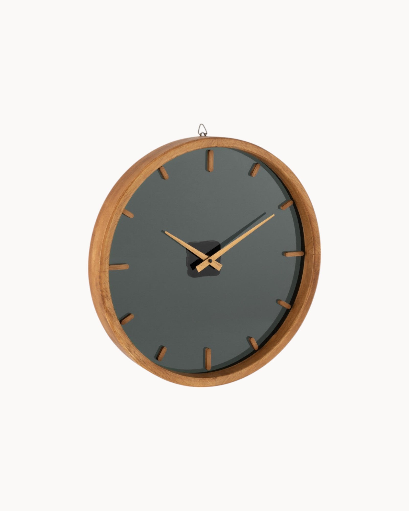 Matin Vinter | Horloge murale en bois et verre – Élégance intemporelle | Ø 40 cm
