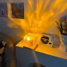 Bleu Hem | Lampe à projection d'eau – 16 couleurs – télécommande