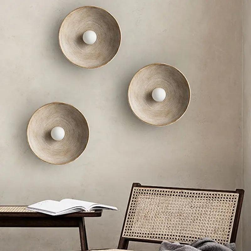 Douce Ro | Applique rétro en résine et verre dépoli – style vintage – installation facile