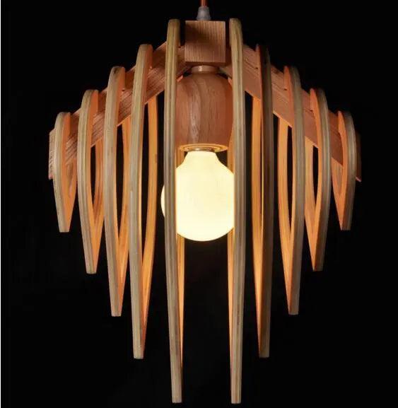 Douce Varme | Suspension en bois naturel – éclairage moderne