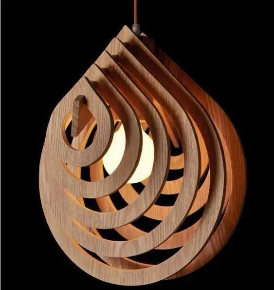 Douce Varme | Suspension en bois naturel – éclairage moderne