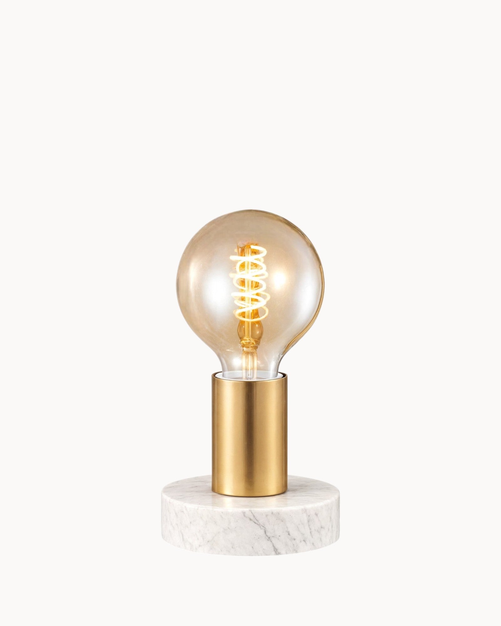 Vinro | Lampe de table moderne – dorée – 10x10x9 cm