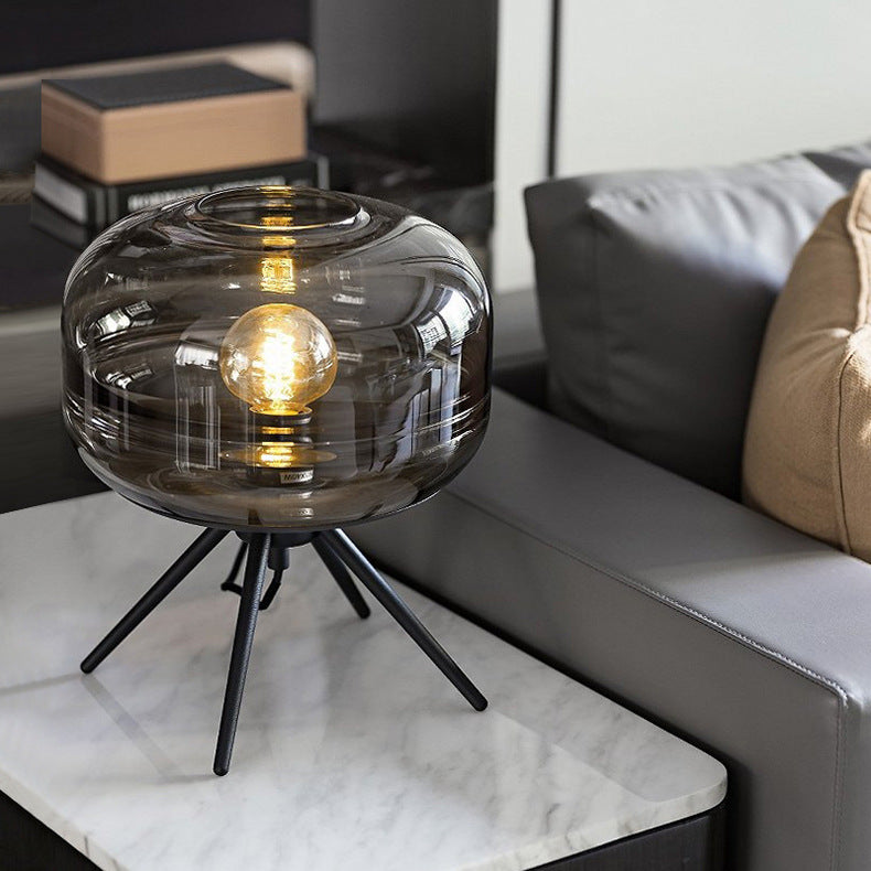 Pur Tidlos | Lampe de table en verre postmoderne – élégante et polyvalente
