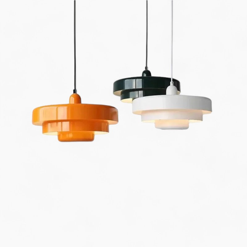 Linrme | Suspension moderne – acier carbone/aluminium – Ø35cm – E27