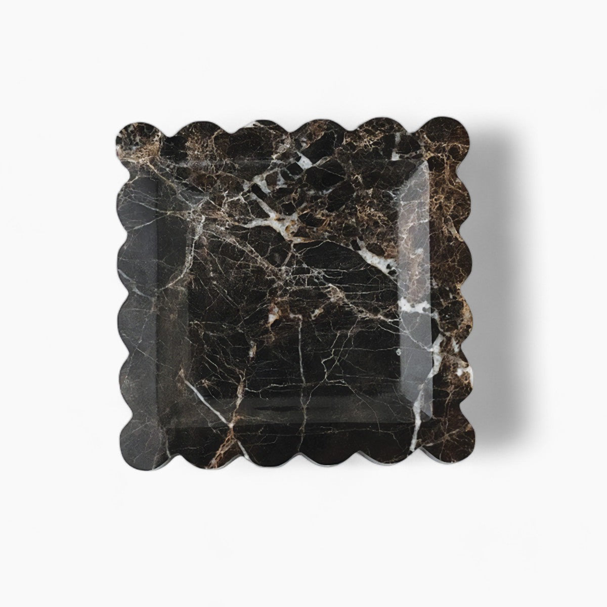 Calme Varme | Plateau en marbre – design ondulé – luxe intemporel