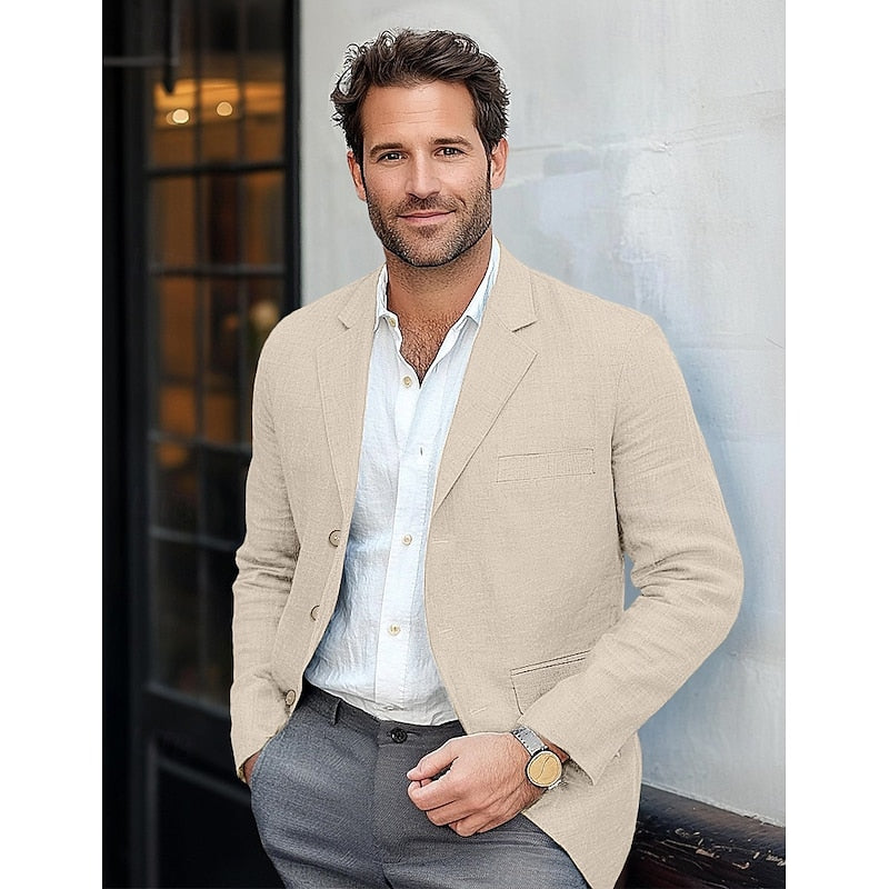 Men’s Classic Lightweight Blazer – Smart Casual All-Season