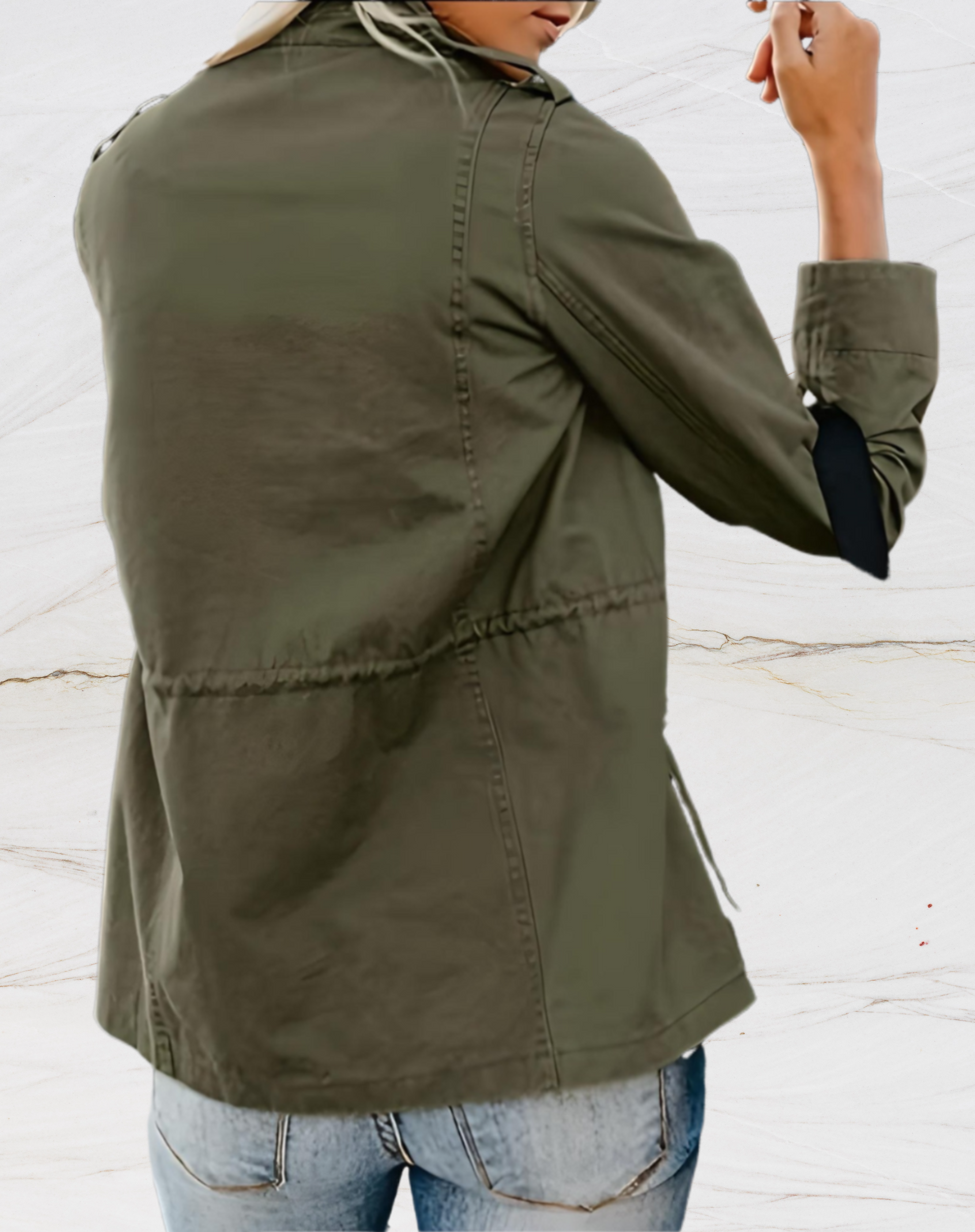 Nora Women's Jacket – Elegant Long Sleeve Jacket with Four Practical Pockets
