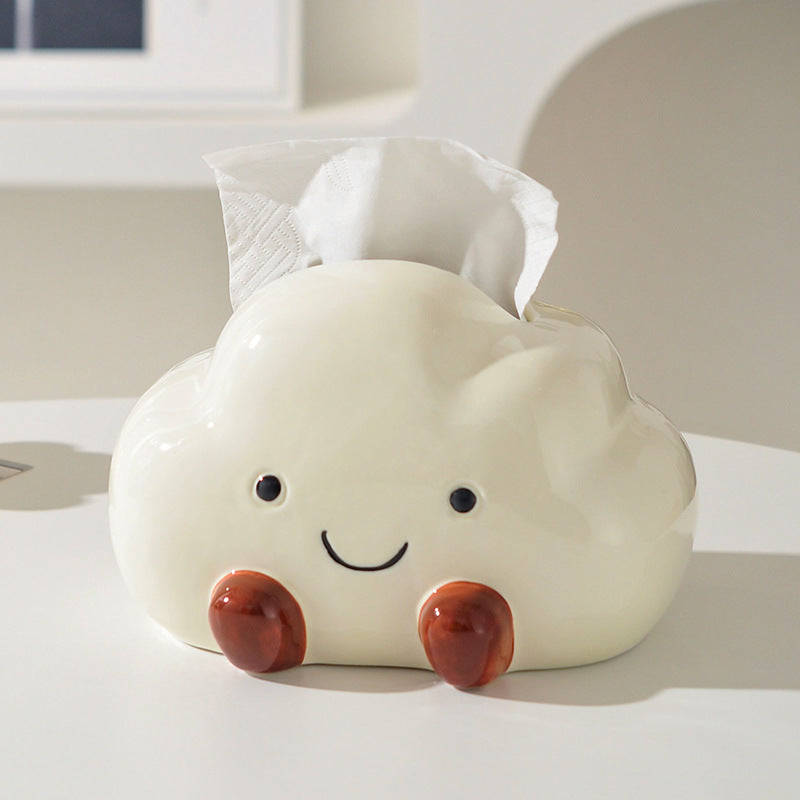 Boîte à mouchoirs en céramique Poe