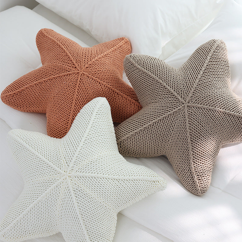Coussin Étoile de Mer Tricoté Caspien