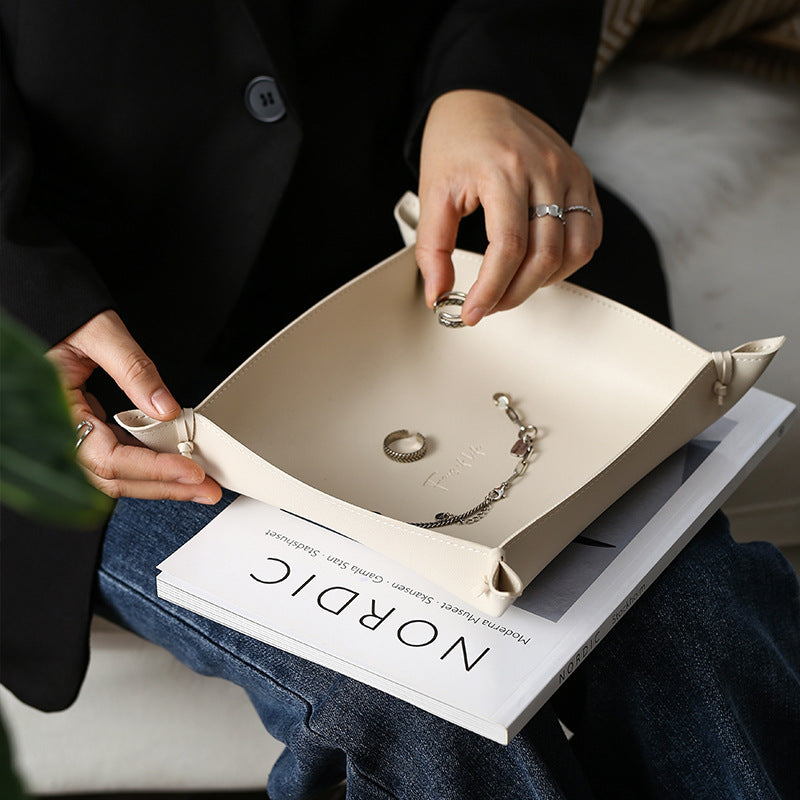 Plateau Décoratif en Cuir Camden