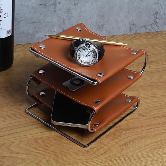 Organisateur de Bureau en Cuir Oxford