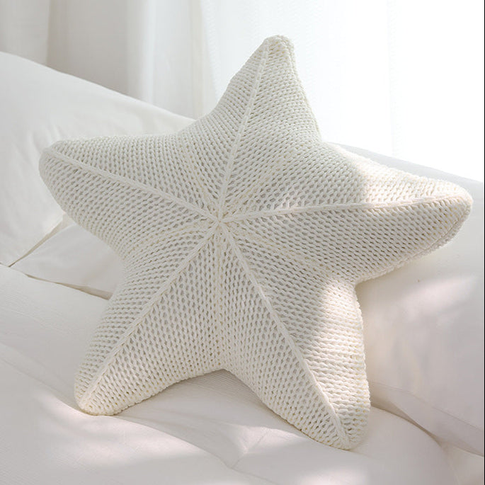 Coussin Étoile de Mer Tricoté Caspien