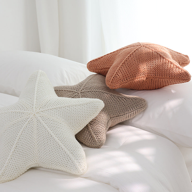Coussin Étoile de Mer Tricoté Caspien