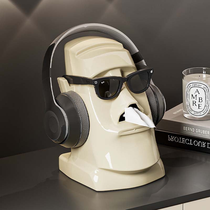 Boîte à mouchoirs Moai Tiki