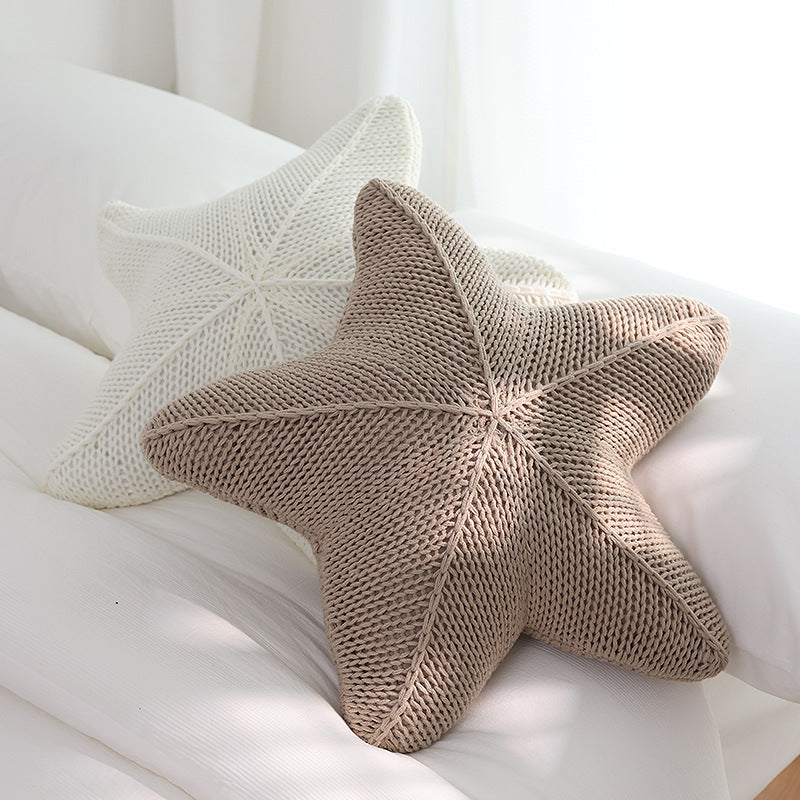 Coussin Étoile de Mer Tricoté Caspien