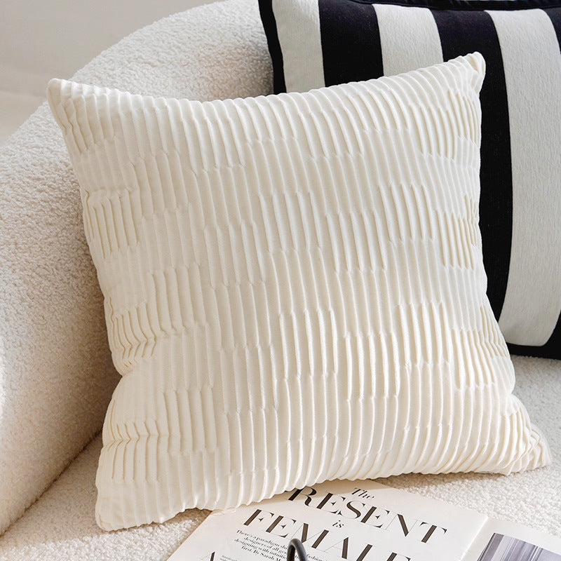 Housse de Coussin Tactile Noire