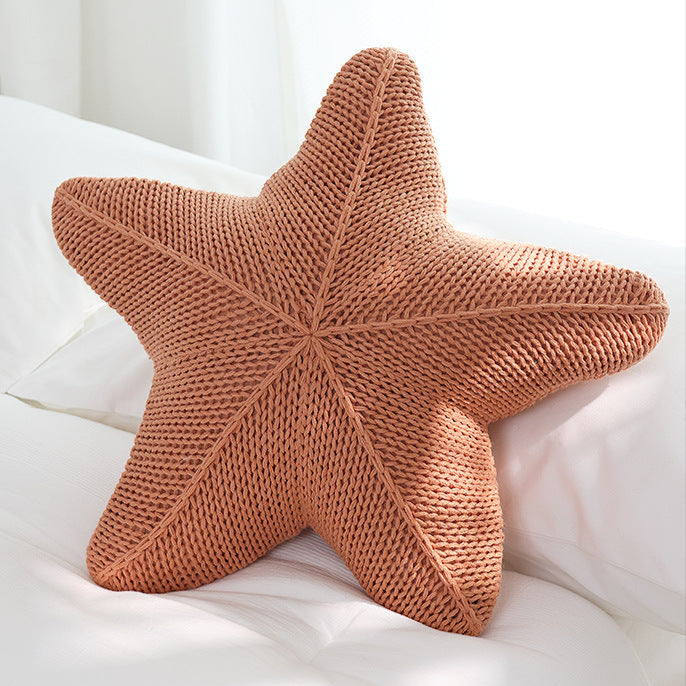 Coussin Étoile de Mer Tricoté Caspien
