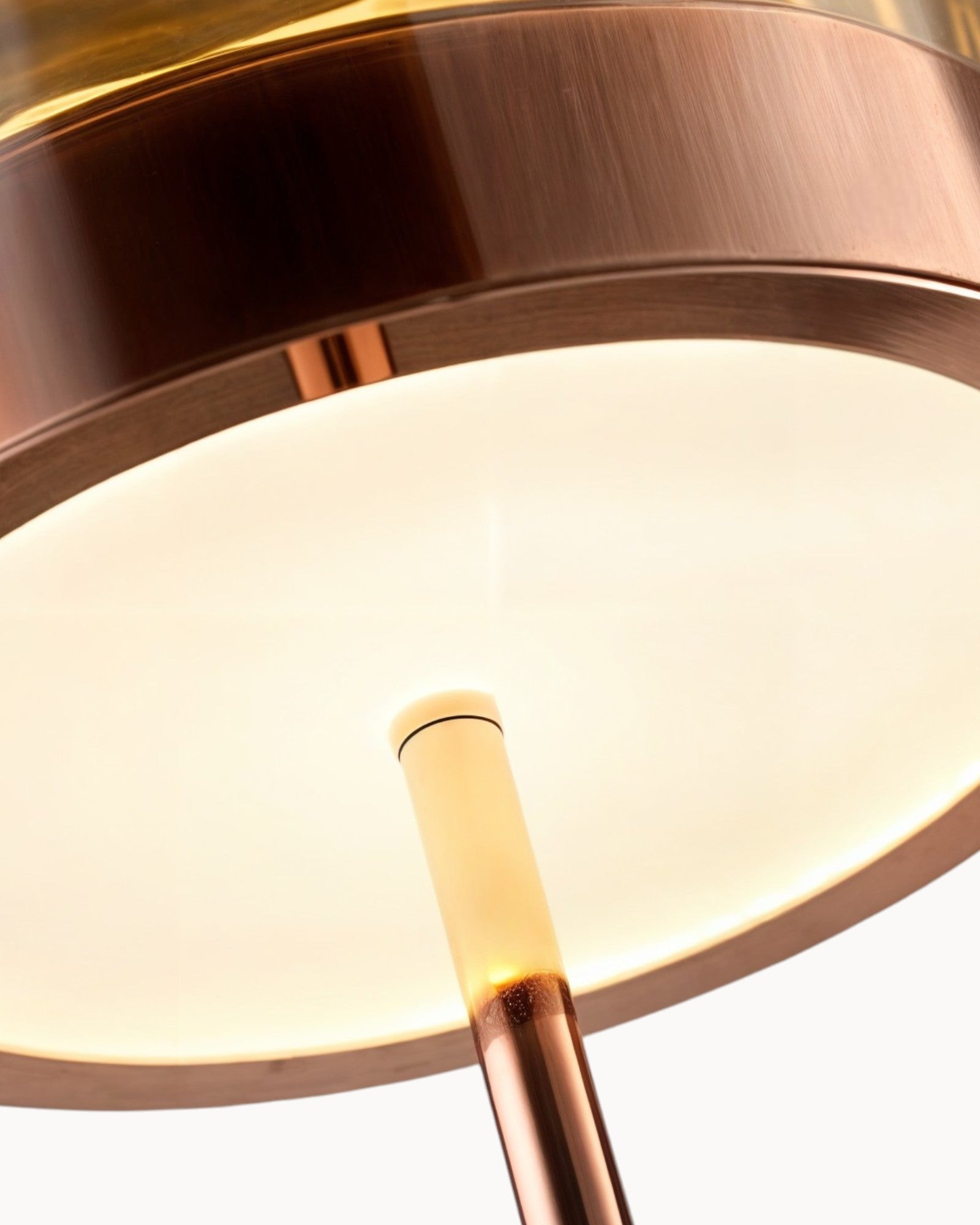 Brume Lind | Lampe de table élégante – design moderne – cristal améthyste rose gold