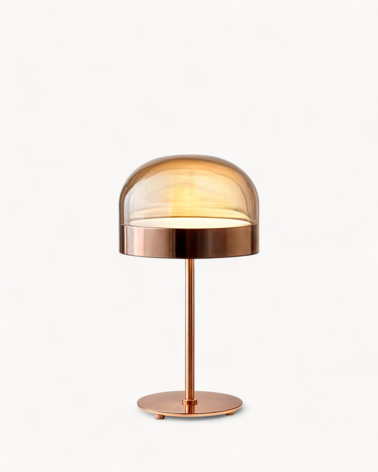 Brume Lind | Lampe de table élégante – design moderne – cristal améthyste rose gold
