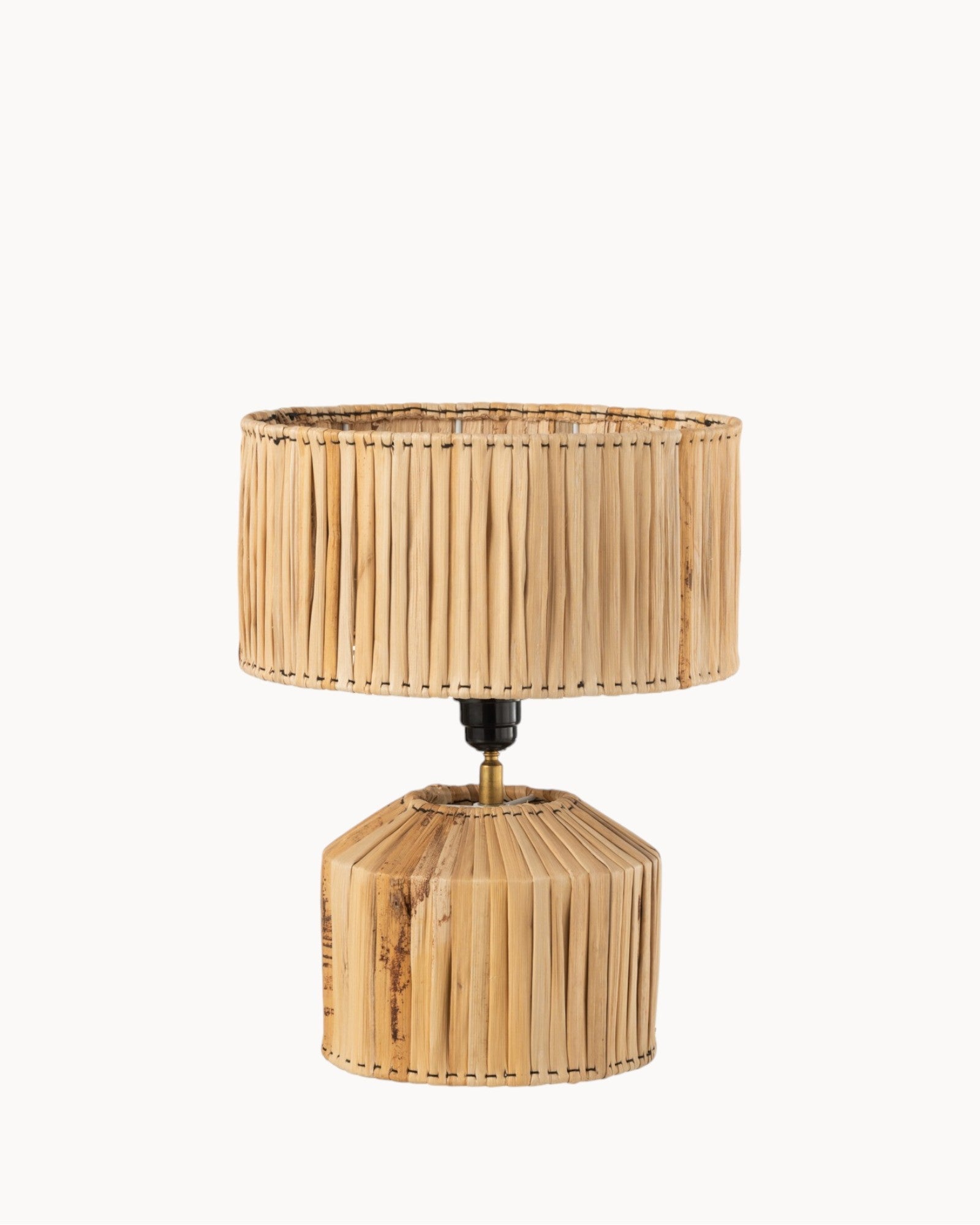 Claume | Lampe de table en bambou – design naturel – E27, 35 cm
